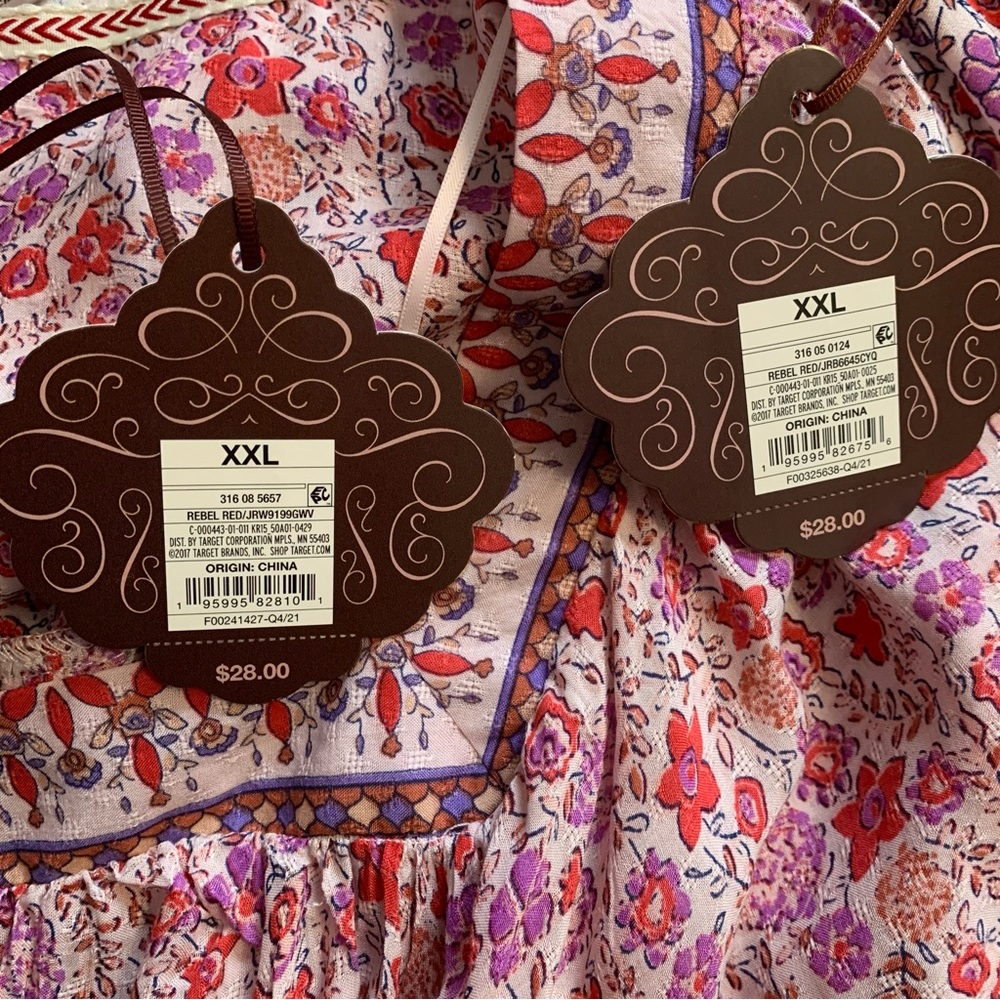 Knox Rose 2-Piece Matching Blouse + Skirt Set | Boho Prairie | Rebel Red | XXL - Picture 12 of 14